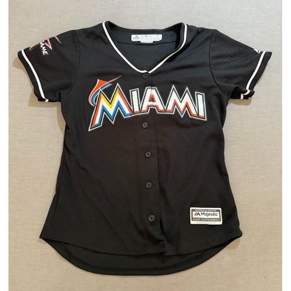 Miami‎ Marlins Pep Squad #17 Majestic Cool Base 2017 All Star Jersey M Black.